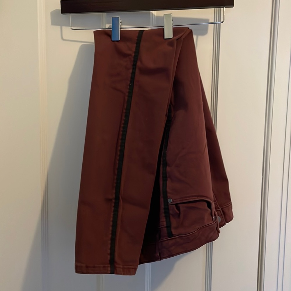 Women’s brandy red jeans